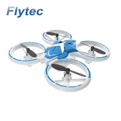 China Flytec T22 Drone 2.4GHz One Button Take Off & 6 Axis Headless Stunt Drone LED Landing Flashing Remote Control Mini RC Helicopter for sale