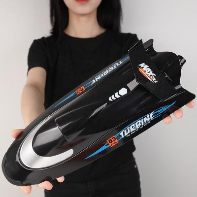 China Waterproof PVC Flytec V009 2.4G Mini Jet Boat 150M Long Distance High Low Speed ​​RC Boat Packing Boats Battery Warning for sale