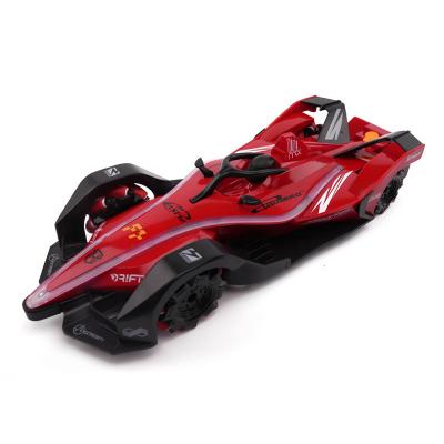 China RC Hobby 2.4Ghz Auto Display Jet Remote Control Function Lighting Formula F1 Racing 360 Degree Drift RC Stunt Car for sale