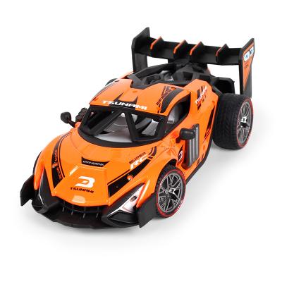 China RC Model 2.4Ghz Alloy High Speed ​​Drift Remote Control Car Toy Mist Spray Racer With Cool Light RC Car for sale