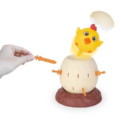 China Borad Game Pieces Flytec A15 Egg Inserting Sword Chick Game Toys Funny Stimulating Automatic Parent-child Interactive Board Game Props Creative Children Play for sale