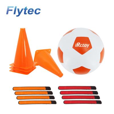 China Team Sporting Games Soccer Training Flytec LED Light Cones with Official Size Weight Light Up Soccer Ball Strap for Kids Team Training Football Outdoor for sale