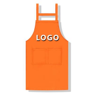 China Drinks/food brand custom logo for cutting /cleaning /cooking apron for men&women supermarket apron custom printing for sale