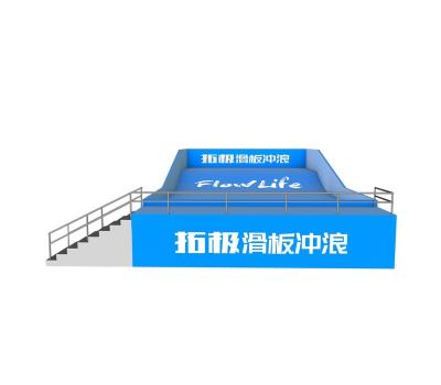 China Water Amusement Sets Newest Design Popular Good Quality Indoor Mobile Surf Board Double Slide Simulator Machine for sale