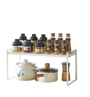 China Stocked Kitchen Countertop Organizer Spice Rack Cabinet Shelf Storage for sale