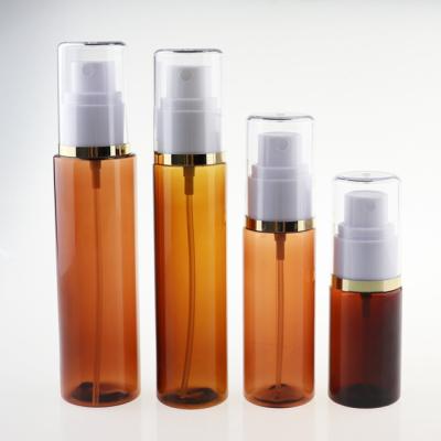 China Skin care cream no agent spray fluorescent bottle 40ml 50ml 60ml 80ml 100ml mouth spray plastic bottle for sale