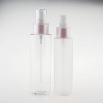 China Non Spill 100ml 150ml PETG Frosted Spray Pump Bottle Cosmetic Packaging Plastic Lotion Bottle for sale