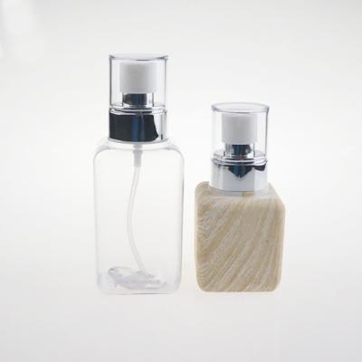 China Cosmetic Packaging 100ml 150ml Square Personal Care Plastic Spray Bottle Empty Refill Spray Bottle for sale