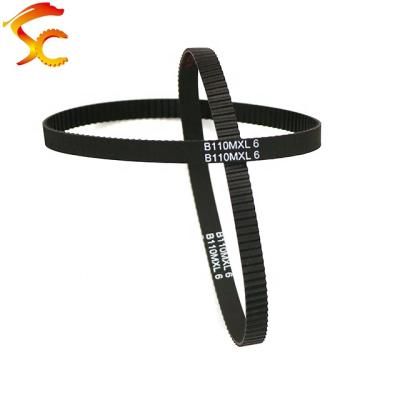 China 3D Printer 10pcs MXL B110 Fenced Width 5MM/6MM/7MM/8MM, MXL Buckle Rubber Belt 110 Teeth Rubber Strap for sale