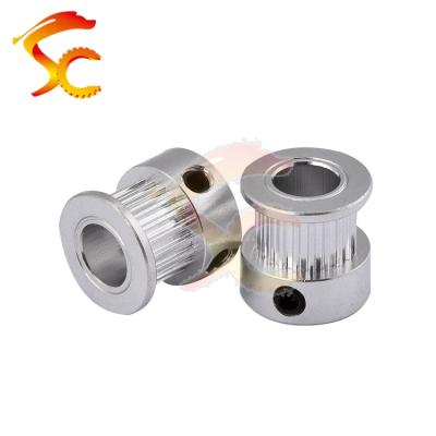 China 3D Printer 1018#CNC Parts Synchro Pulley MXL 20 Aluminum Teeth Bore 8mm Belt Pulley Width 6mm Pulleys Wheels for sale