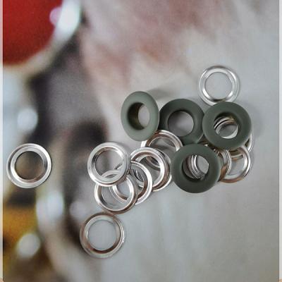 China Nickel Free Metal Grommets Supplies Metal Eyelets Fitting For Fashion Garment With Paint OEKO Standards for sale