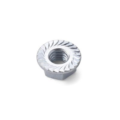 China Wholesale Heavy Industry China Manufacturer Low Price Fastener Hexagon Flange Nut Galvanized Galvanized Nuts DIN 6923 for sale