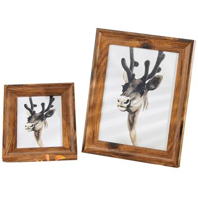 China Creative Multifunctional High Quality Home Decorative Wooden Picture Frame Art Photo Wall Oak Wood Frame Wedding Gift HOFINE Art for sale