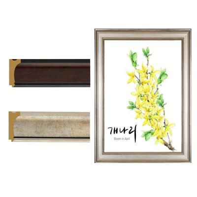 China recyclable materials & Fancy Design Stylish Picture Frame Photo Frame PS Polystyrene Frame Environmental Friendly for sale