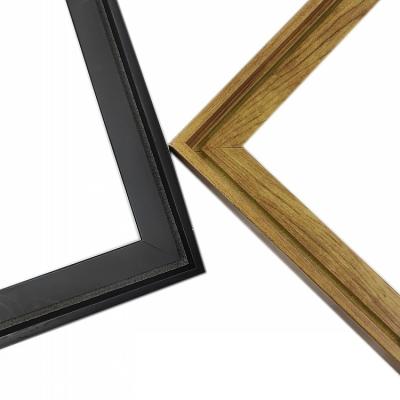 China Fashion and Simplicity Minimalist L-Shaped Picture Oil Painting Frame Slotted Decorative PS Frame Molding for sale