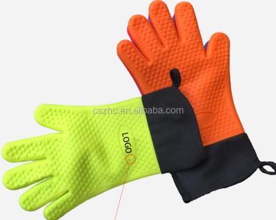 China Non-slip Polybag Silicone Oven Glove Eco-friendly Silicone Material Glove for sale