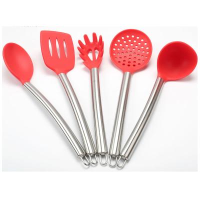 China Sustainable Silicone Spatula Utensil Set Heat Resistant Non Stick Cooking Utensils for sale