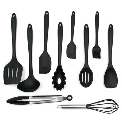 China Viable Silicone Cooking Spatula Utensil Set , Overall Small Size Silicone Coating Spatula With Metal Inside for sale