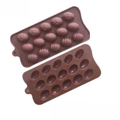 China 15 Viable Cavity Easter Chocolate Molds, Wholesale Tool Fondant Cake Easter Silicone Cake Baking Molds Large for sale