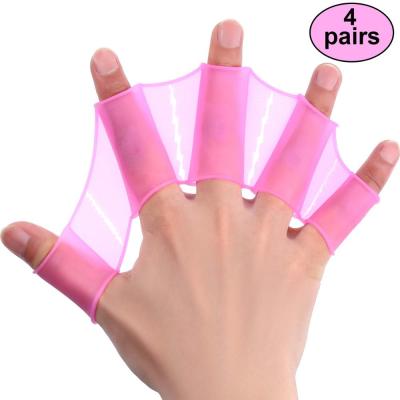 China USSE Hand Swim Glove Size S/M/L Eco-friendly Paddle Dive Silicone Swimming Fins for sale