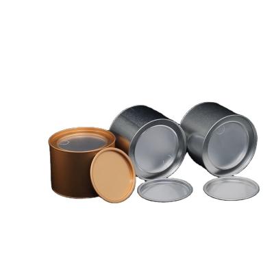 China Factory Direct Food Tinplate Round Tin Box Round Tin Gift Box Packaging Metal Stain Tea Container Tin Cans Custom Tin Box for sale