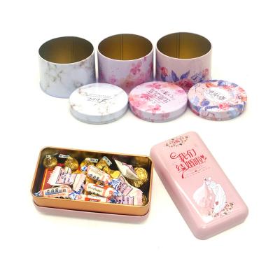 China Food Custom Printed Luxury Party Invitation Favors Soft Packaging Gift Chocolate Box Candy Tin Box Wedding for sale