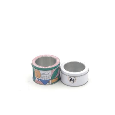 China Custom Round Custom Food Grade Cookie Cake Tin Boxes Tea Tin Box Food Factory Tinplate Boxes For Cookie Packaging for sale