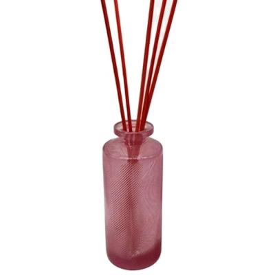 China Personal Care 160ml Colored Diffuser Bottle Essential Oil Glass Reed Diffuser Tubular Bottle for sale