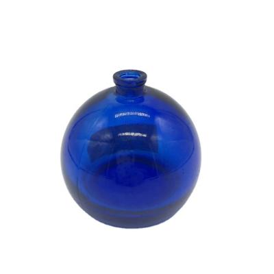 China Personal Care 150ml Colored Blue Empty Glass Diffuser Bottle Tubular Glass Diffuser Bottle for sale