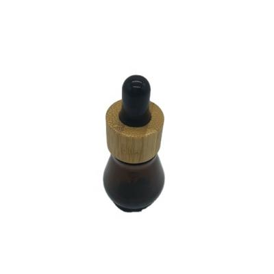 China Personal care 10ml dropper glass bamboo bottle for essential oil for sale