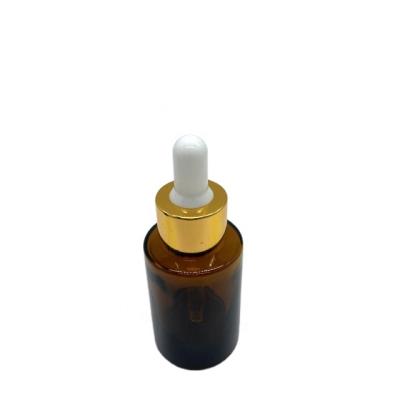 China 10 15 20 30 50 60 100ml Cosmetic Amber Glass Bottle For European Oil Serum Glass Cosmetic Dropper Bottle for sale