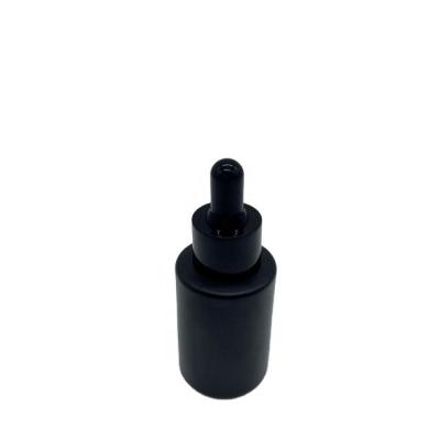 China Skin Care Cosmetic Packaging 10 15 20 30 50 60 100ml Black Oil Dropper Glass Bottle Cosmetic Dropper Bottles for sale