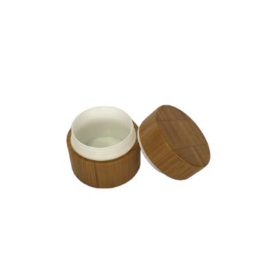 China Factory Sale 20g Cosmetic Wooden Cream Jar Bamboo Jar For Cosmetic Packaging for sale