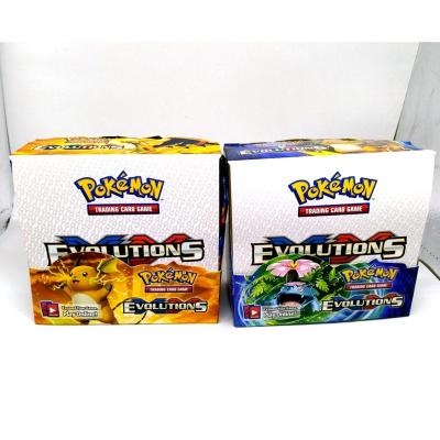 China Free Shipping Paper For Evolutions Pokemon Toy Game English Evolutions Trading Cards 324/360 Pcs Trading Card for sale