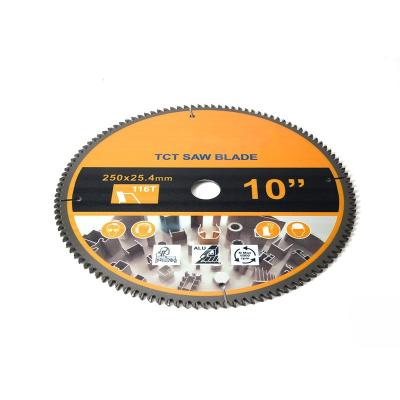 China Sharp 25.4mm Circular Saw Blade Good Quality Cut Two Angle Aluminum Circular Saw Blade For Cutting Aluminum for sale