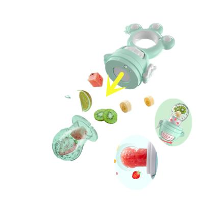 China Baby Food Manufacturer BPA Free Silicone Baby Fruit Nipple Feeder Set Feeding Supplies for sale