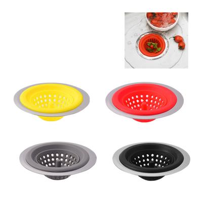 China Durable Silicone Kitchen Sink Strainer High Quality Kitchen Serving Instruments Durable Silicone Sink Strainer for sale