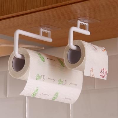 China Modern Unperforated Kitchen Paper Towel Holder Film Storage Rack Dishcloth Fresh-keeping Hanger for sale