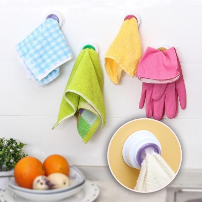 China Viable Self Adhesive Wall Wash Cloth Hanger Rack Cloth Rack Towel Clip Towel Rack Self Adhesive Wash Cloth Holder for sale