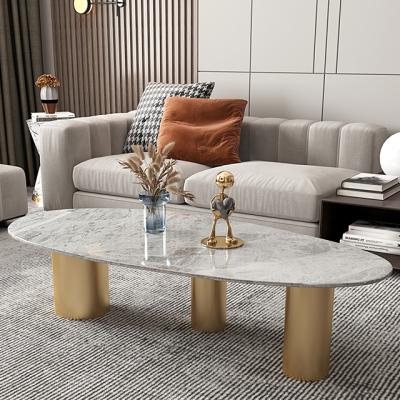 China OEM& ODM Available Simple Round Rock Coffee Table Irregular Nordic Italian Coffee Table for sale