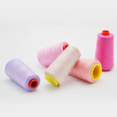 China Low Shrinkage 40/2 Filament Sewing Thread Spun Polyester Sewing Thread Price for sale