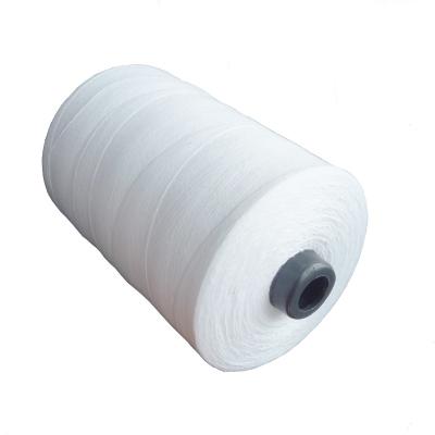 China High Tenacity Material 20s6 Rice Bag Closing Thread 100% Virgin Raw White Polyester Bag Sewing Thread Factory for sale