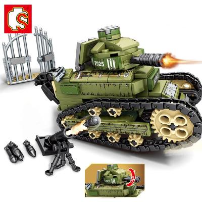 China Military Tank Vehicle Building Block Empire Bricks SEMBO Missile Steel Weapon Series Building Blocks Brick Toys Christmas Gifts For Boys for sale