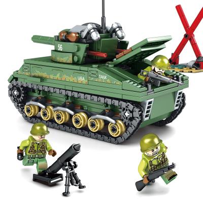 China Military Tank Vehicle Building Block Empire Bricks SEMBO Missile Steel Weapon Series Building Blocks Brick Toys Christmas Gifts For Boys for sale