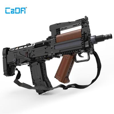 China Military Weapon Building Block Cada Military Assault Rifle Bricks Groza FNSCAR 17S Electric Cada Military Assault Rifle Brick Building Blocks Brick Christmas Birthday Toys For Boy Children for sale