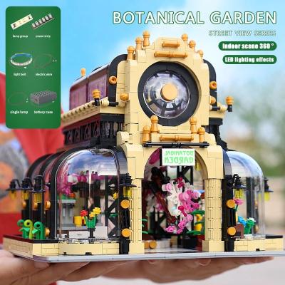 China The Street View Building MOLD KING Streetview Building Toys to Model The MOC Botanical Garden with Led Lights Place Blocks Bricks Kids Play Christmas Gifts for sale