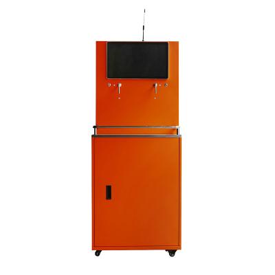 China Mobile Advertising Player XJ-WD-0146 Bar Building SS Wine Beer Fridge Dispenser for sale