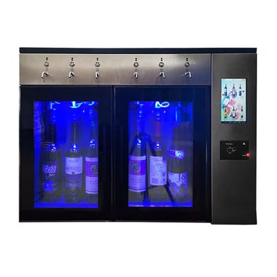 China Coravin Chiller Wine Dispenser Stainless Steel +glass Tengda Wine Dispenser Vending Machine for sale