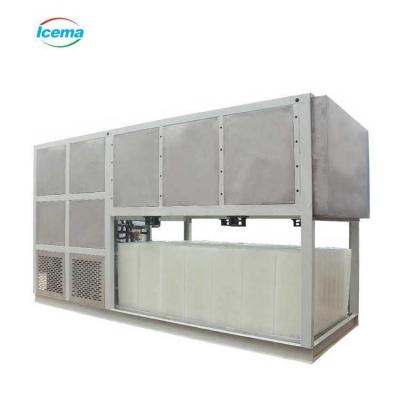 China 5 tons industrial new technology directly evaporated ice machine cooling to block ice machines for sale