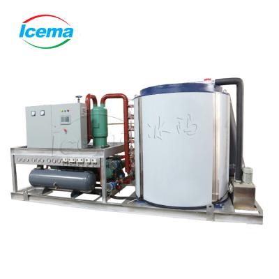 China Hotels 10000KG/Day Ice Plant Flake Machine / Snow Flake Salt Water Ice Machine for sale